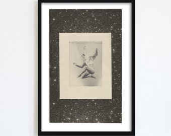 Druckbare Kunst - 'Esoterica' von Retrogression Studios - Mid-Century Modernes Design, Bildende Kunst, Abstrakte Minimalistische Formen Collage, Retro Art