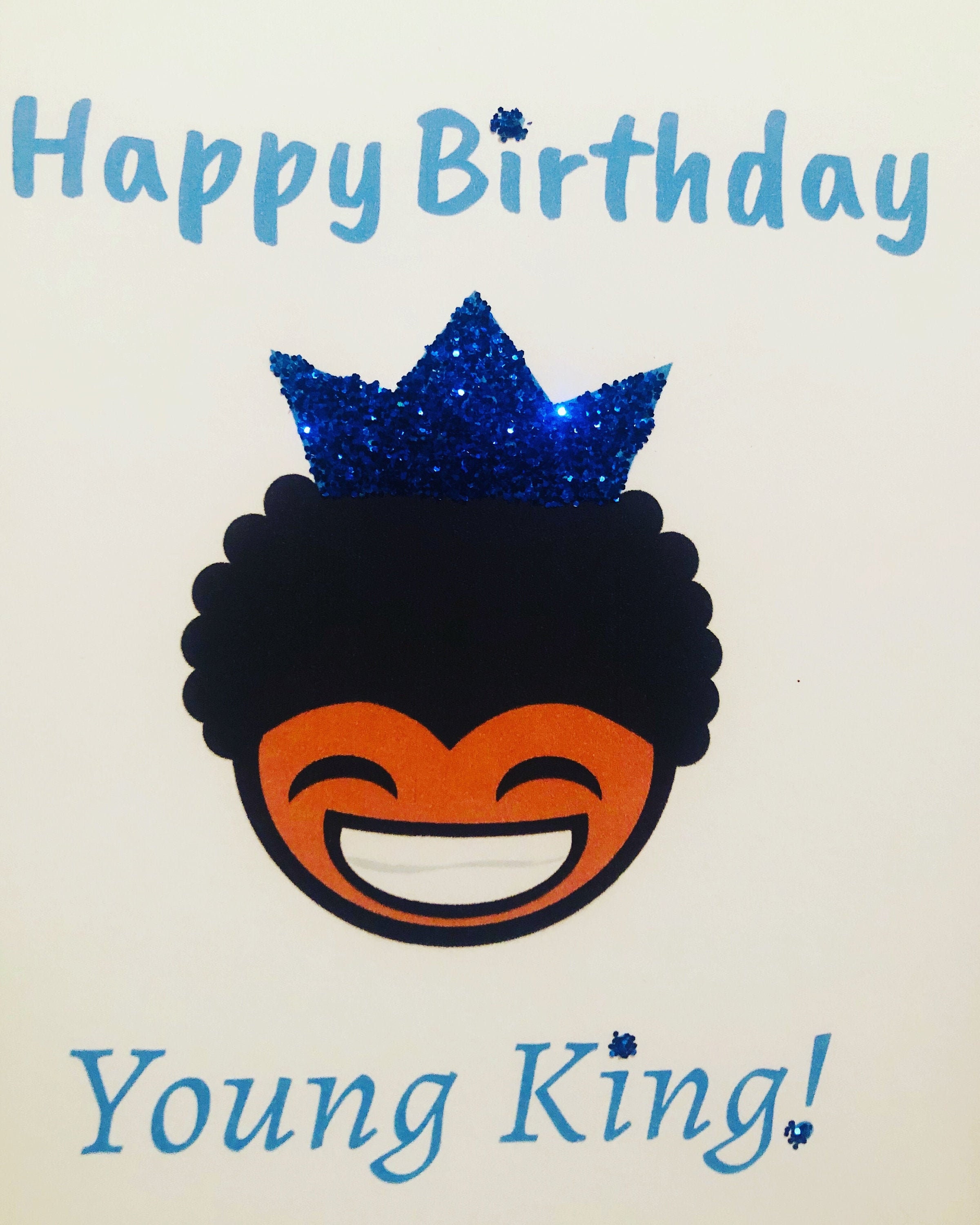 Happy Birthday Young King Ethnic Black Boys Children Kids Card - Etsy