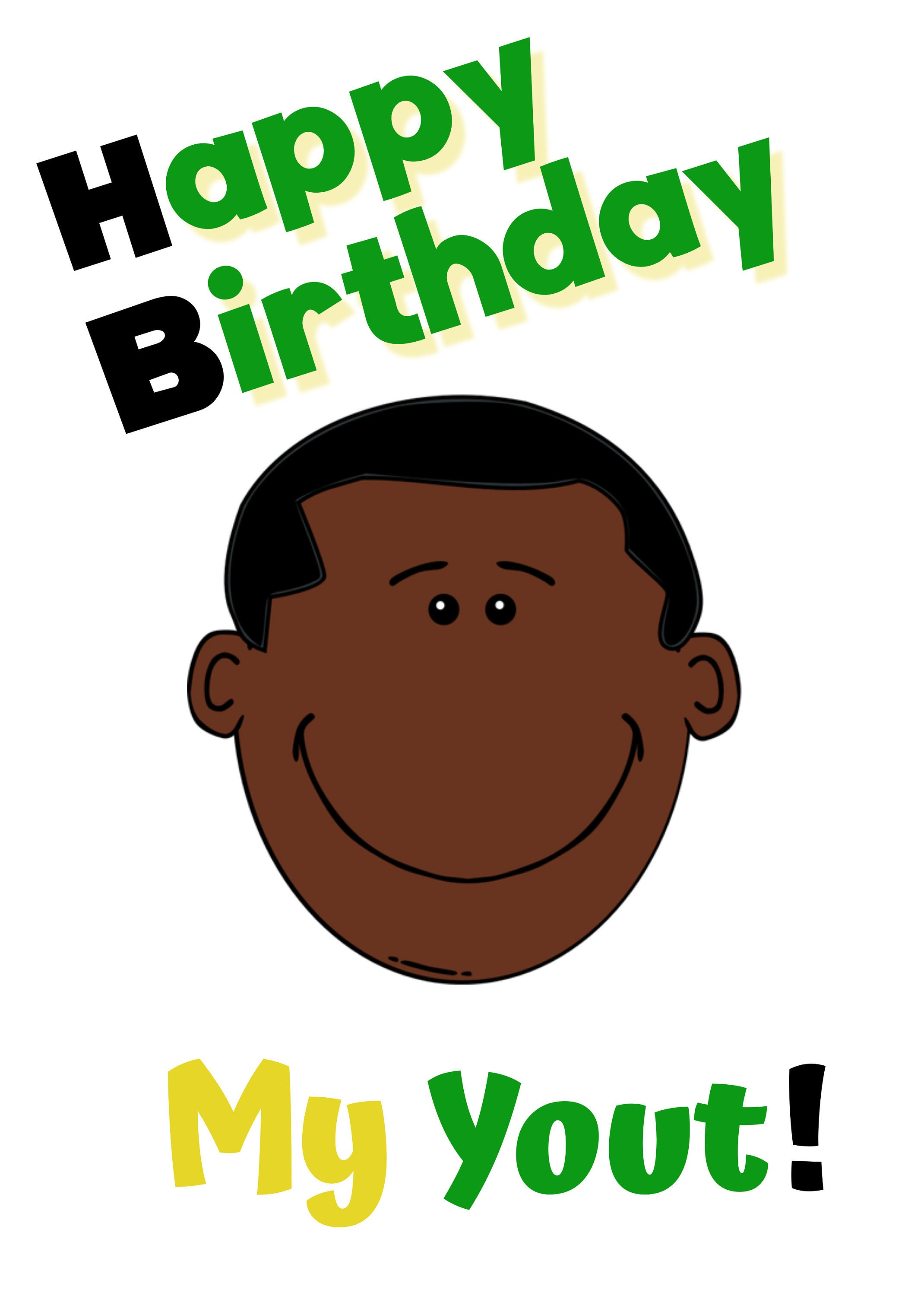 Happy Birthday My Yout Jamaican Greeting Card For Ethnic Male Etsy Happy Birthday My Yout Jamaican Greeting Card For Ethnic Male Etsy
