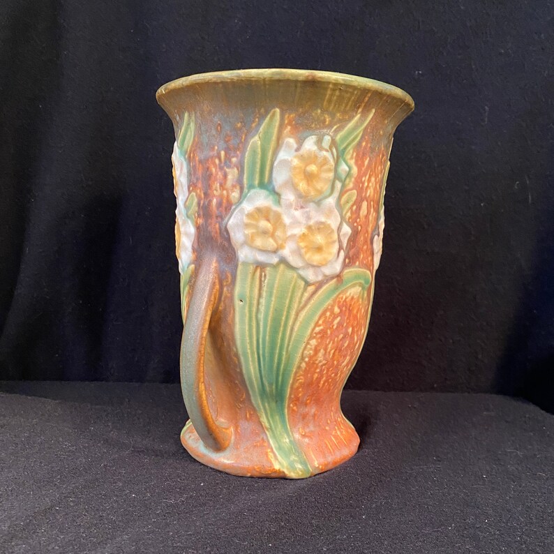 Roseville Pottery Company Jonquil Vase Etsy