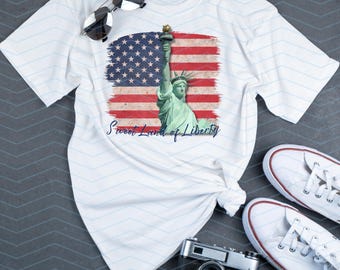 PNG ORIGINAL DESIGNER Unabhängigkeitstag Sweet Land of Liberty 4. Juli Tshirt Grafik