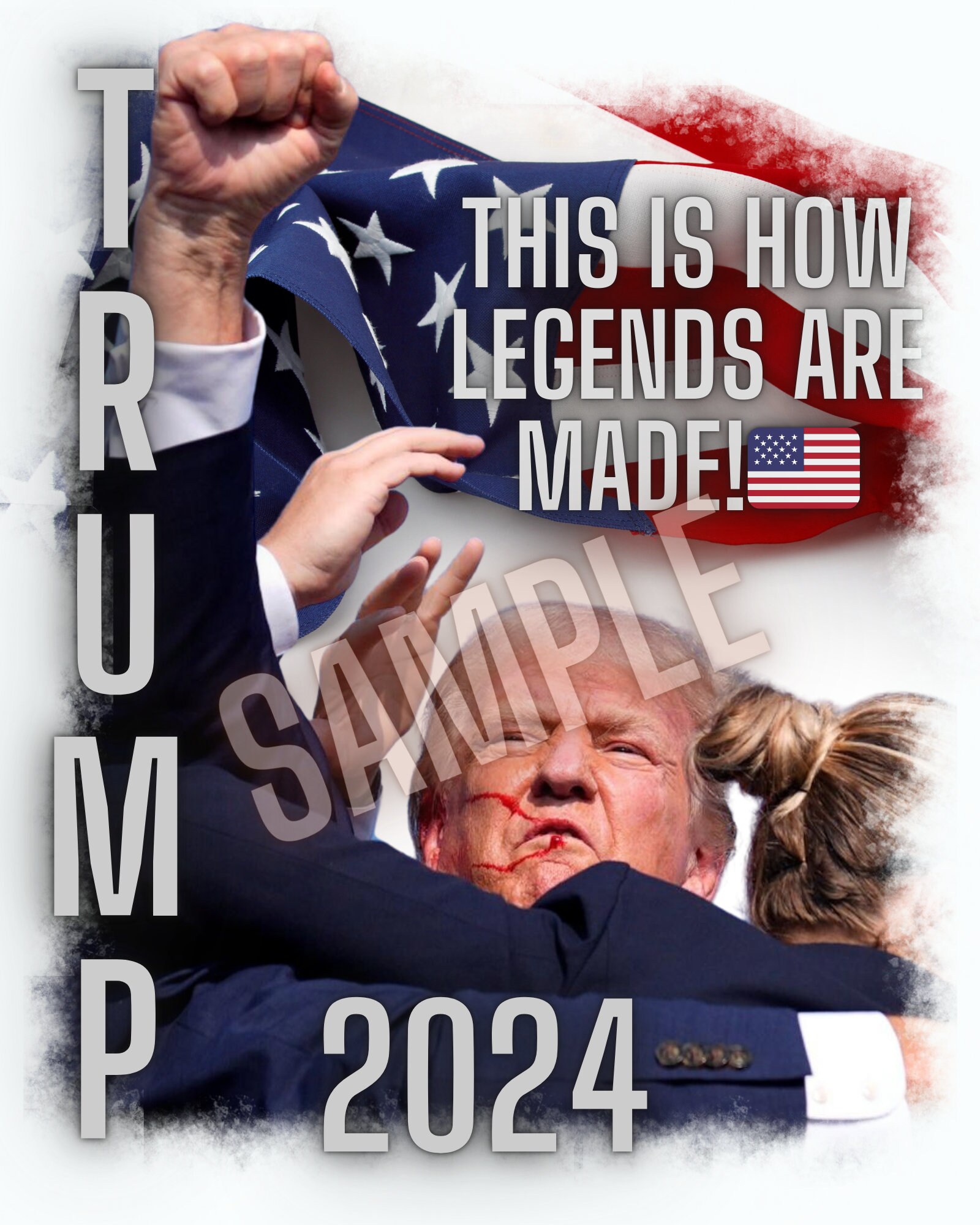 Trump 2024 Rally Tshirt Design Digital Download - Etsy