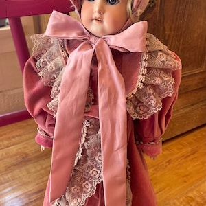 22” Antique German AM Armand Marseille Bisque Doll
