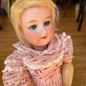 Antique Armand Marseille 16” Bisque blonde 390 doll Restored by Sarah Matthews