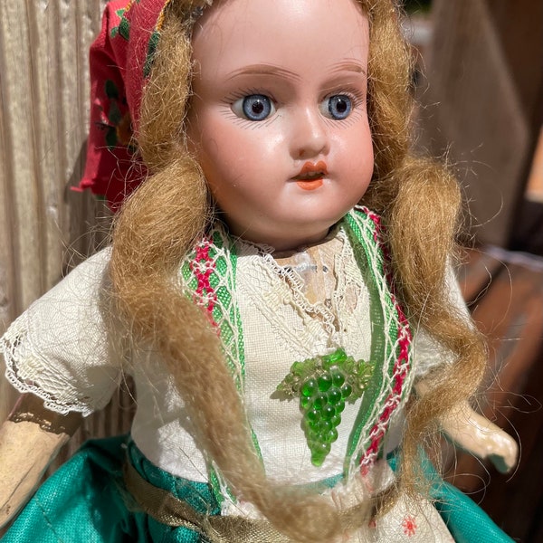 Antique Armand Marseille Mignonette German Doll 10”  Restored by Sarah Matthews