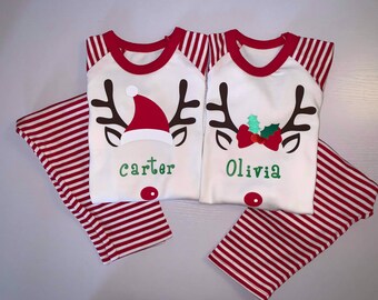 personalised christmas pjs baby