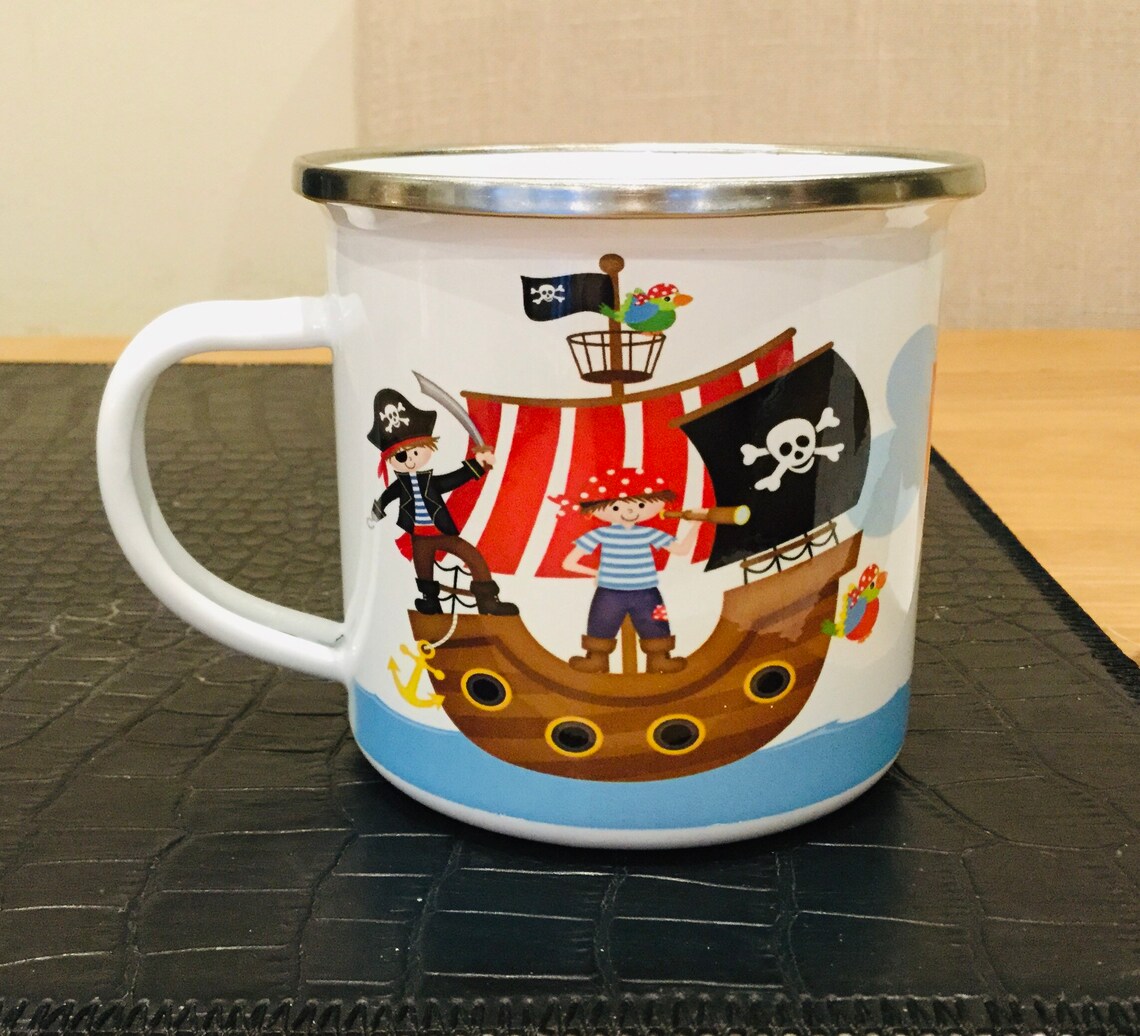Personalised Childrens Mug Pirate Mug Kids Mugs Pirate Etsy