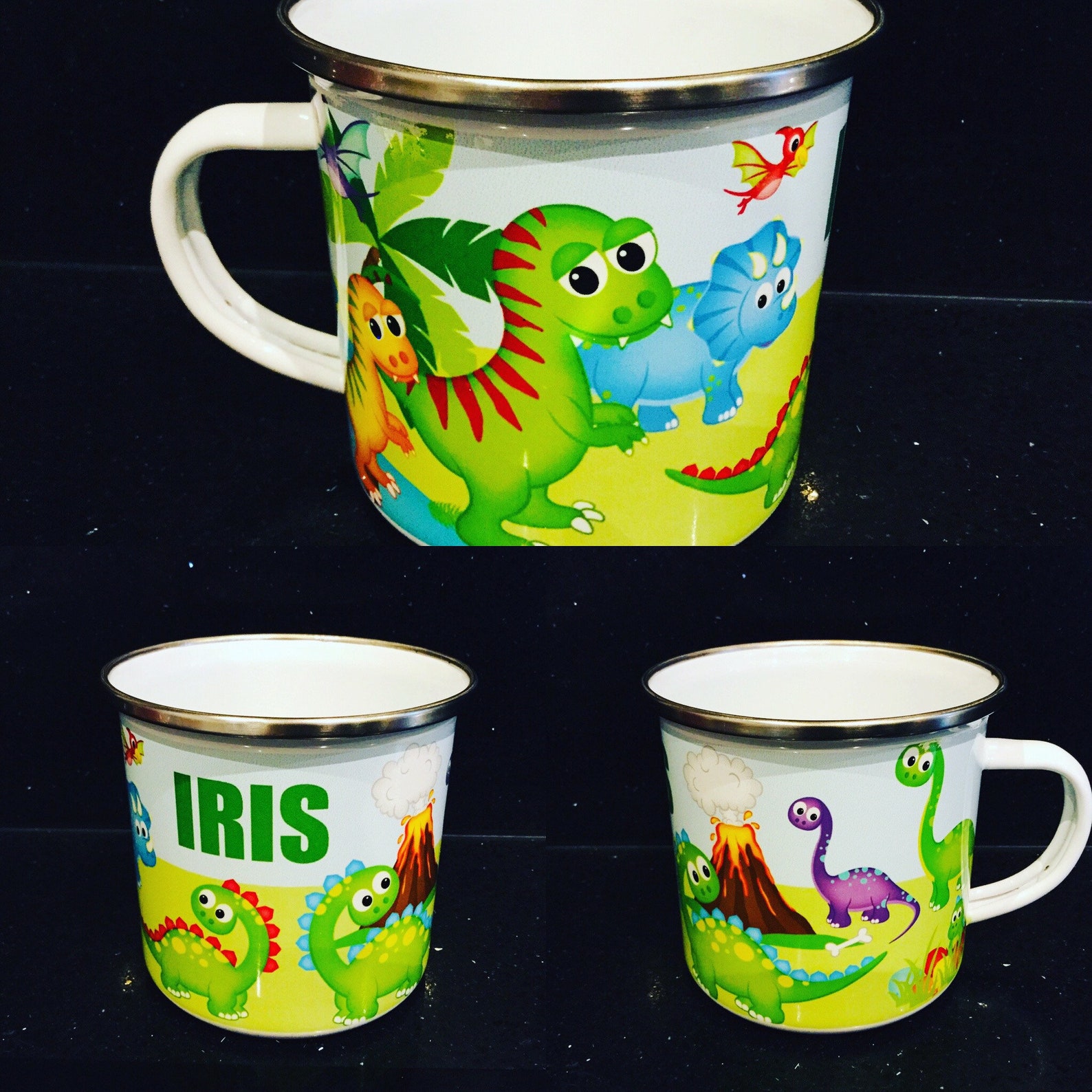 Personalised Dinosaurs mug Dinosaur Dinosaur gift Kids mug Etsy