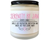 Serenity By Jan Scented Candle The Office Gift The Office TV Show Jan Levinson The Office TV Show Funny Holiday Gift Gaga Gift Funny Gift
