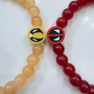 Deadpool and Wolverine Friendship Bracelets, Intention Bracelets, Gift, Friends, Bracelet Stack, Funny Gift