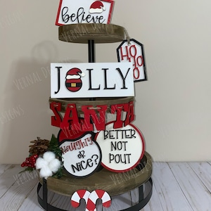 Jolly Santa Tablett Set