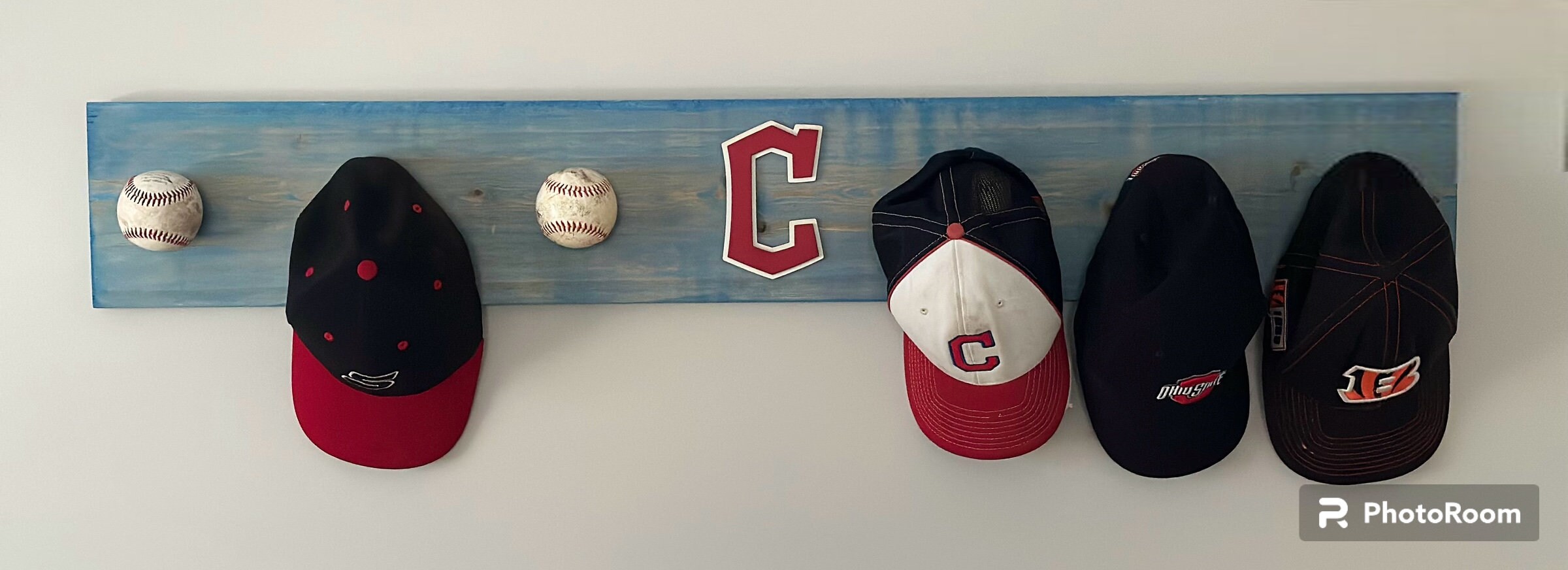 Baseball Hat Rack Custom Hat Rack Wooden Hat Rack Baseball Birthday