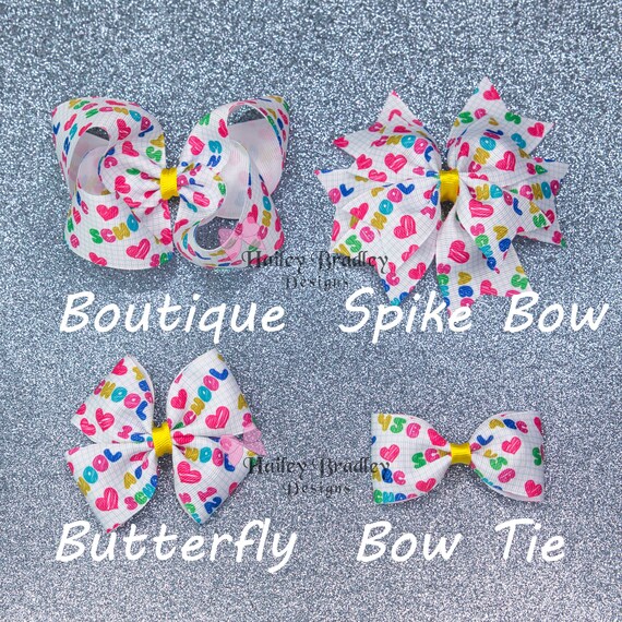 baby shark hair bows