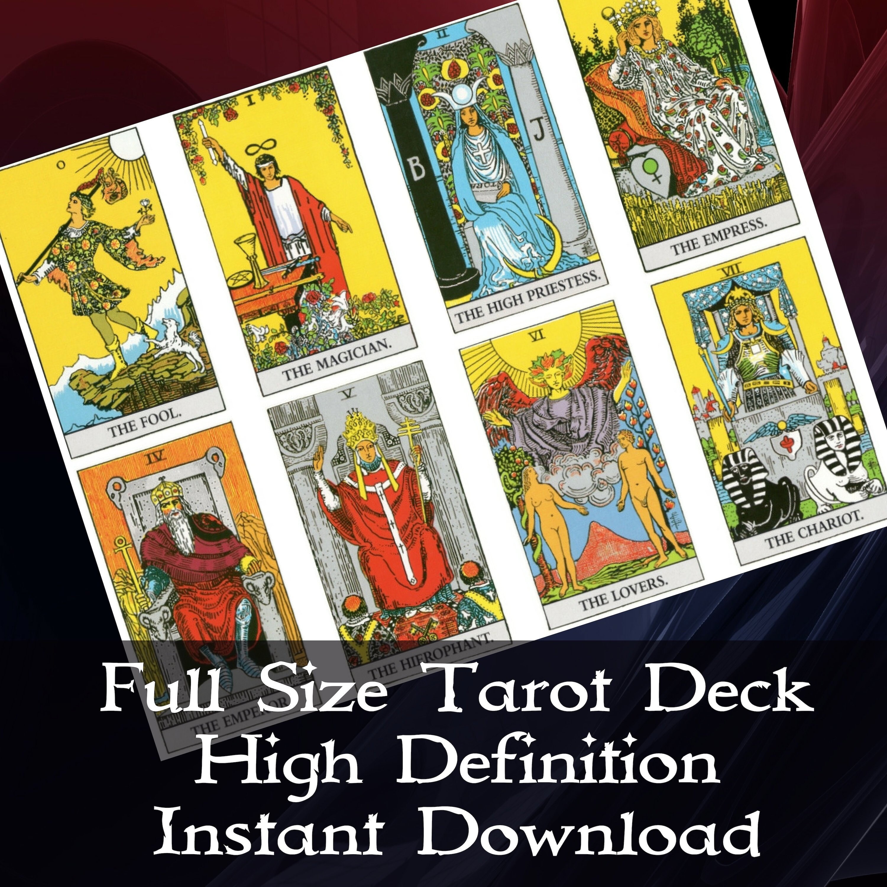 Tarot Deck Tarot Cards to Print 