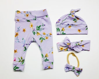purple leggings baby girl