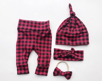 baby girl plaid pants