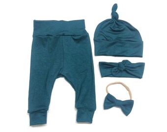 teal baby boy outfit