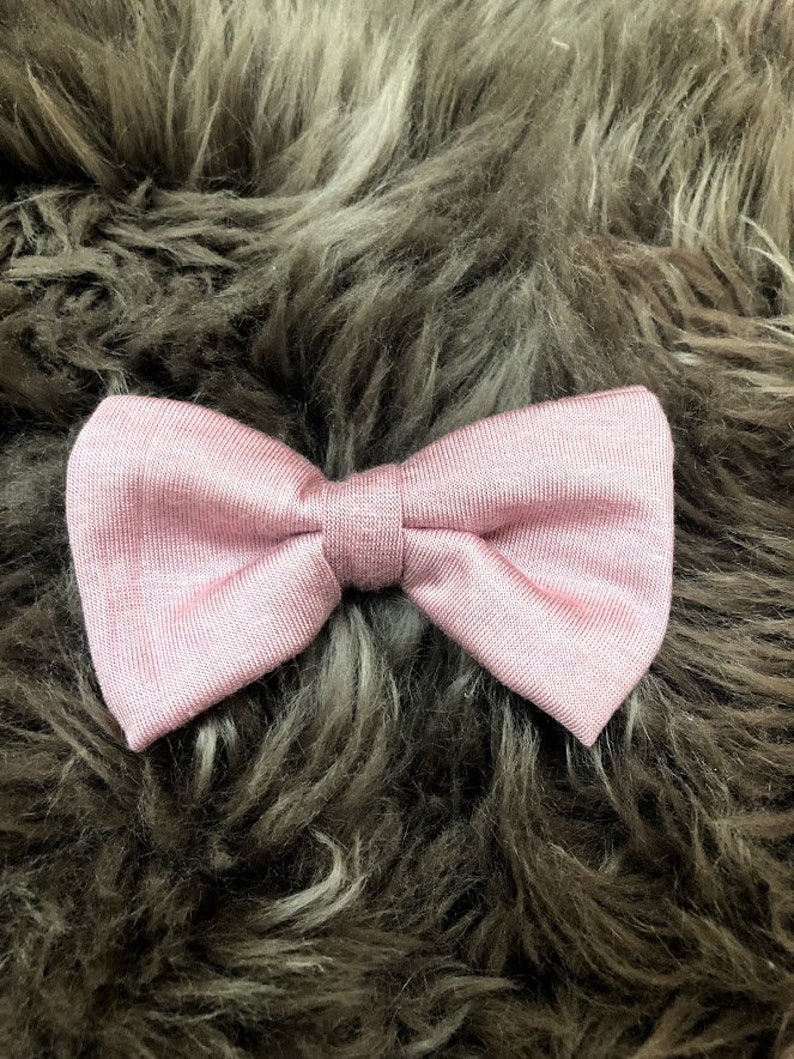 Dusty Rose Ash Pink Baby Girl Bow Newborn Nylon Headband Hair Clip Photo Prop Take Home Outfit Birthday Party Baby Shower Gift Toddler