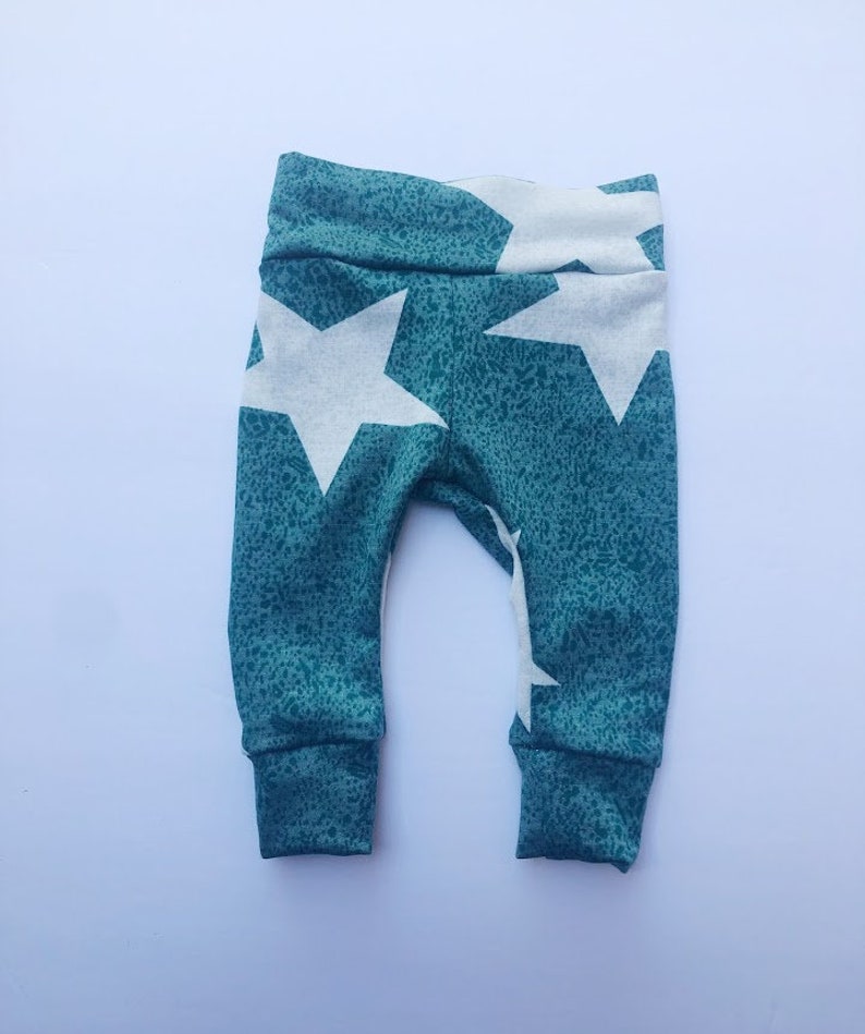 Sage Green Large Stars Baby Girl Boy Set Leggings Hat Headband Bow Gift Shower Photo Prop newborn Take Home Outfit Birthday Knot Pants