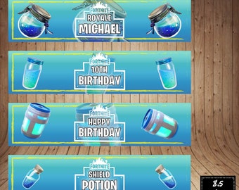 Chug Jug Etsy - printable fort game chug jug inspired water bottle labels fort water bottle label ready to print fort decor