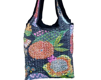 Handmade Kantha Tote Bag