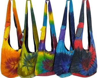 Sac à bandoulière tie and dye fait main