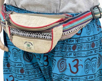 Pure Hemp Bum Bag Handmade in Nepal