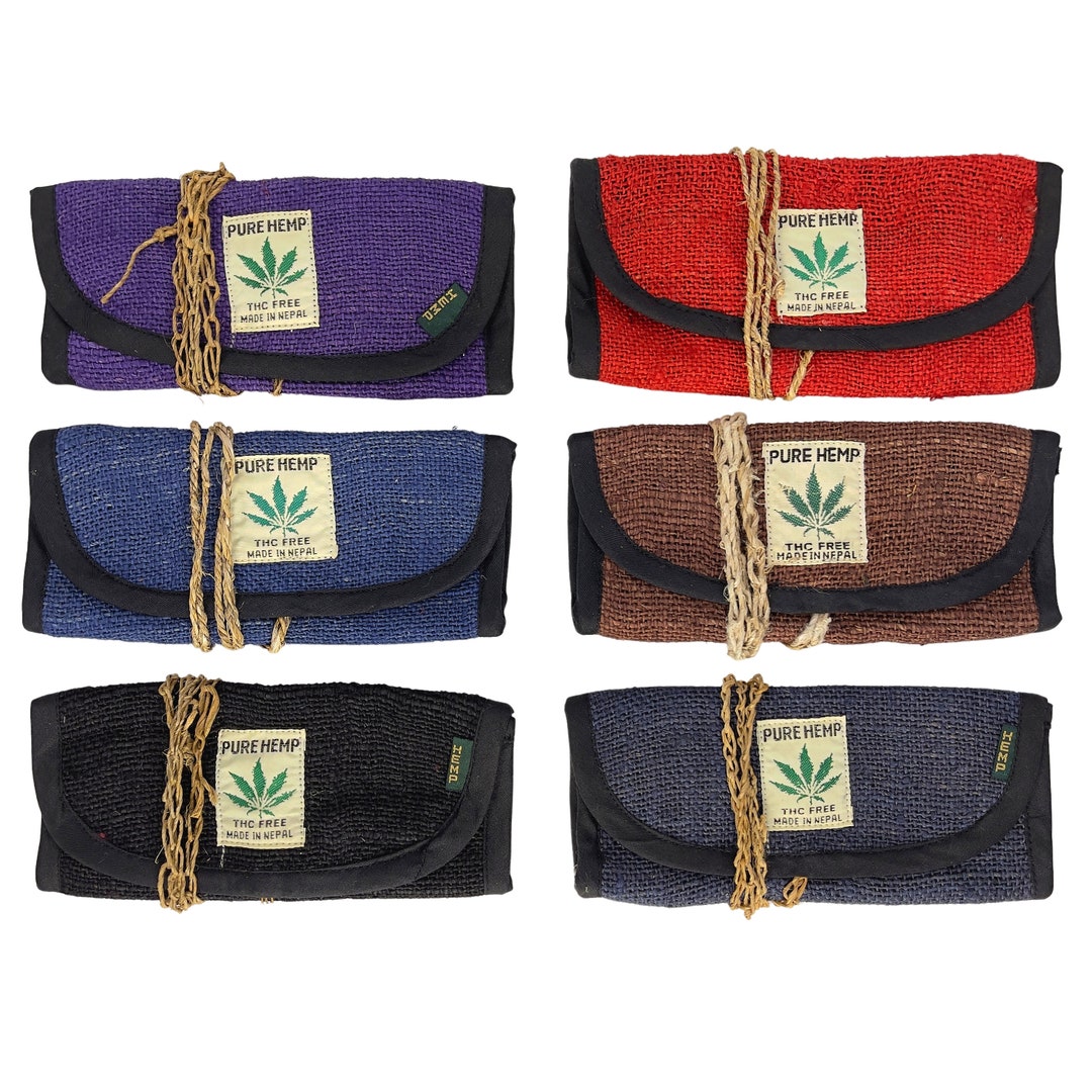 Pure Hemp Stash Pouch Handmade in Nepal Etsy
