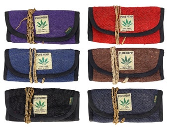 Pure Hemp Stash Pouch Handmade in Nepal