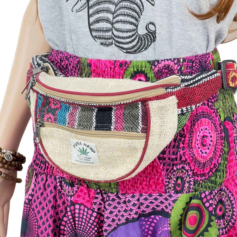 Pure Hemp Bum Bag Handmade in Nepal Etsy
