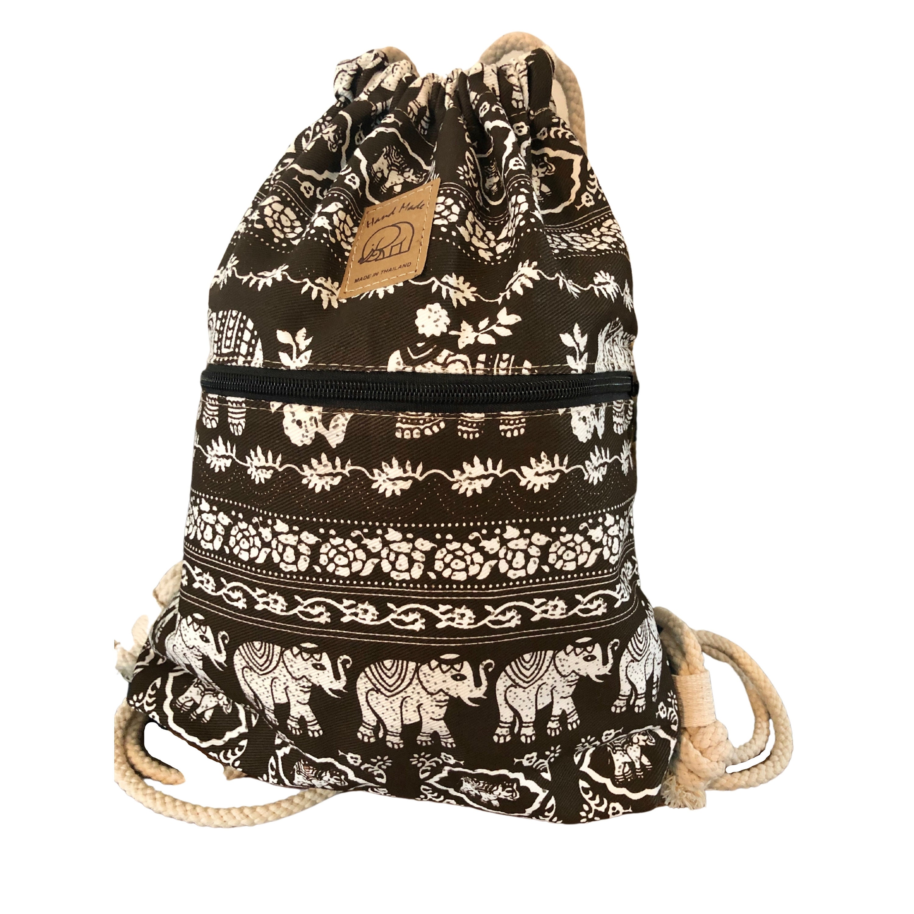 boho canvas backpack