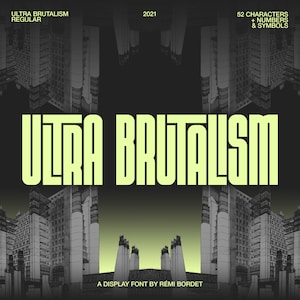 Ultra Brutalism Typeface