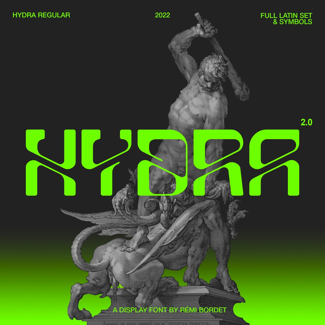Hydra Typeface [2.0] - Etsy