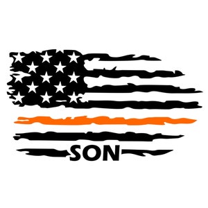 Thin Orange Line Decal,Orange Thin Line Decal,Search & Rescue Flag,SAR Flag,Orange Thin Line Flag Son,SAR Decal,SAR Flag Decal