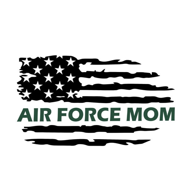 Air Force Mom Flag,Military Mom Flag,US Air Force Flag,USAF Flag Decal,USAF Mom Decal,Air Force Vinyl Decal,Military Family Flag Decal