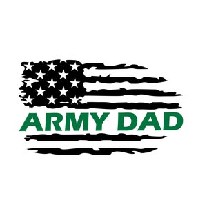 Army Dad Flag Decal,Military Family Flag,US Army Flag,US Army Dad Flag Vinyl Decal,Army Flag,Army Vinyl Decal,Thin Green Line Flag,USA Flag