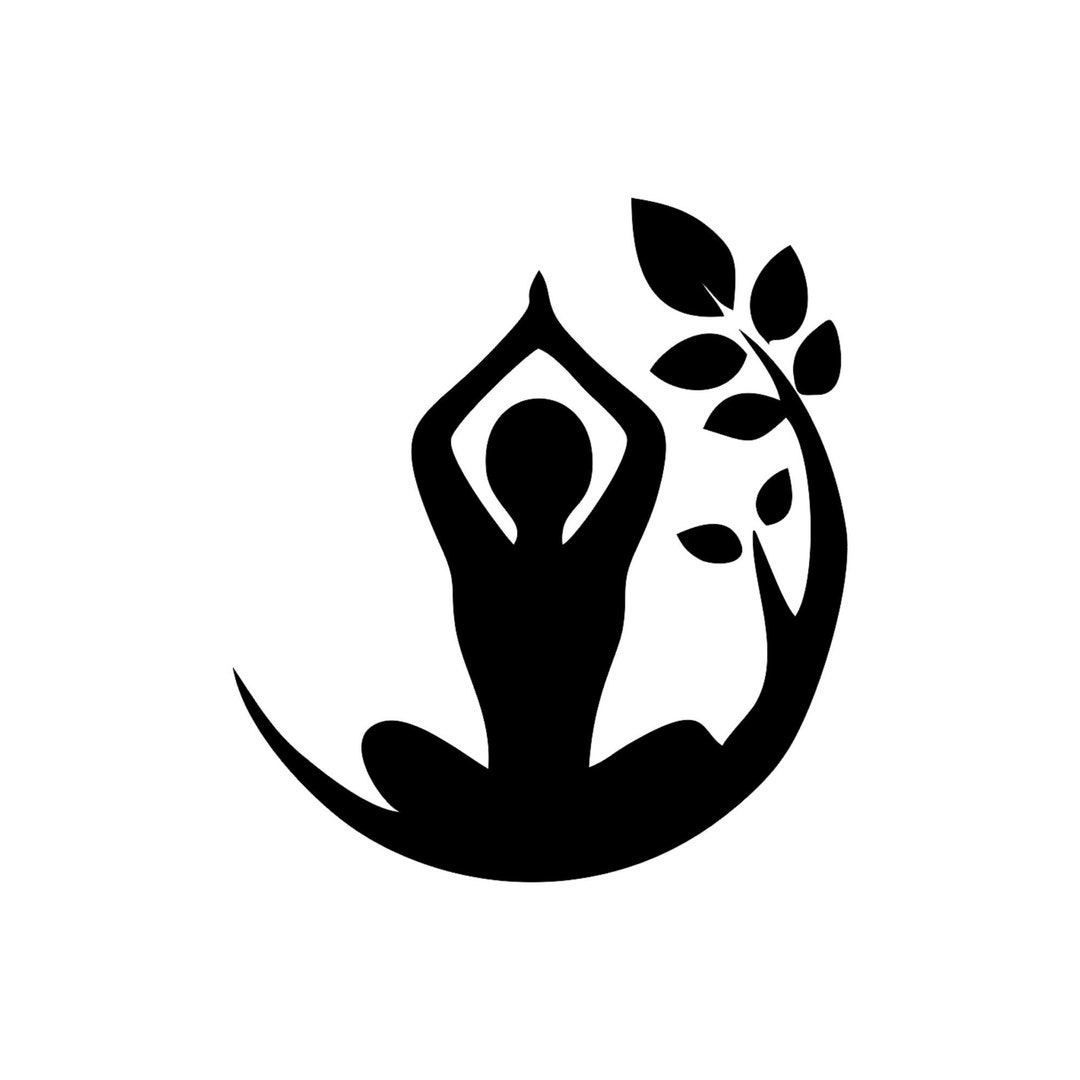 Yoga Vinyl Decal,sitting Yoga Pose Decal,vinyasa Yoga Decal,hatha Yoga
