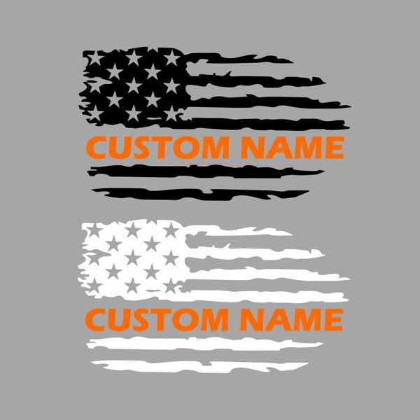PERSONALIZED Thin Orange Line Flag,Personalized Orange Thin Line Flag,Custom Search and Rescue Decal,Custom Search & Rescue Flag,Orange Line