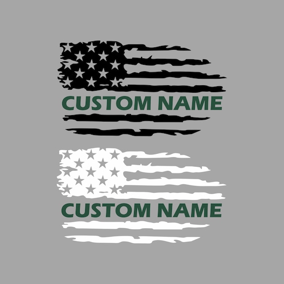 PERSONALIZED Thin Green Line Flag,Personalized Green Thin Line Flag,Personalized Hero Flag Decal,Custom Thin Green Line Flag Decal,HeroDecal