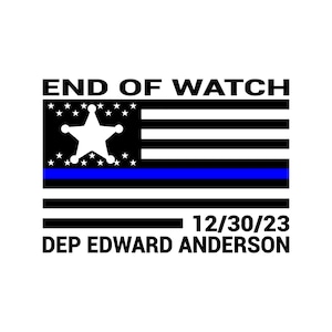 Thin Blue Line Decal for Helmet