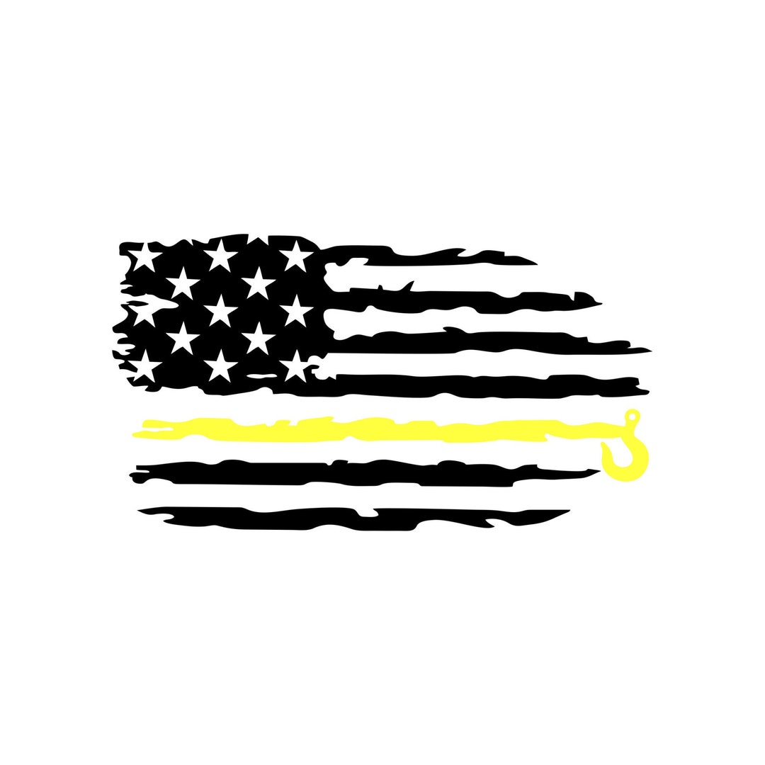 Thin Yellow Line Tow Hook Flag,dispatcher Flag,911 Flag,yellow Line