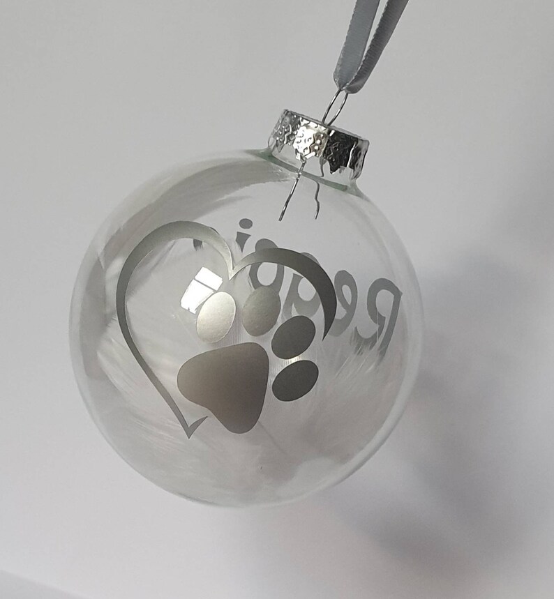 Personalised Pet Memorial Bauble Dog Memorial Christmas Etsy UK