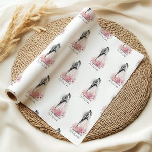 Personalised Signature Rose Gold Marble Wrapping Paper Gift Wrap – Custom Initial & Name – Wedding Birthday Gift Wrap – Recyclable Eco Friendly Paper By Dyefor - Small Roll (50cm X 2.2m - View #13