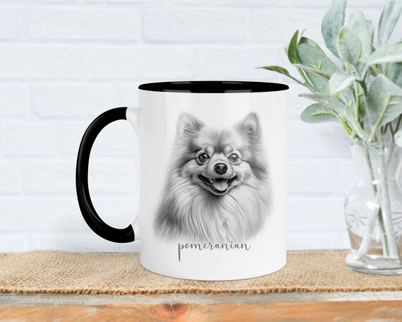 Personalised Dog Breed Mug, Pomeranian Gift, Pomeranian Mug, 11oz