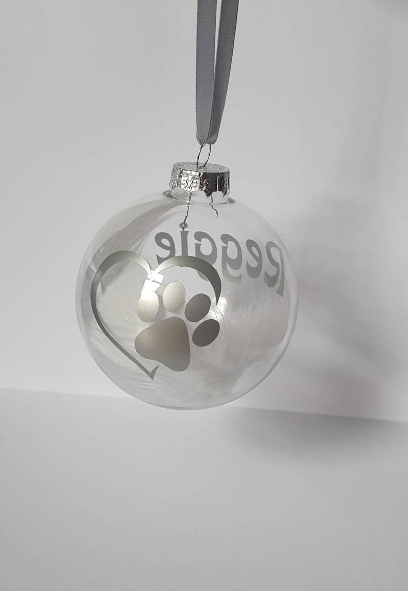 Personalised Pet Memorial Bauble Dog Memorial Christmas Etsy UK