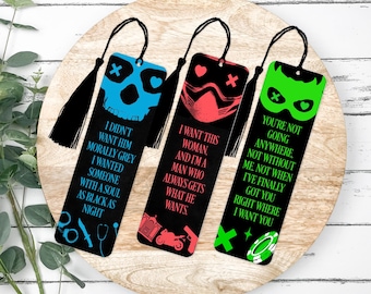 Segnalibro "Luci spente", Segnalibro "In pari", Segnalibro "Si comincia", Trilogia di Navessa Allen, Merchandising Booktok