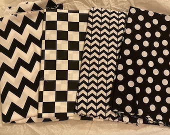 B&W Assorted Fabric
