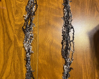 Dark grey Skinny Scarf