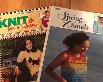 2 Knitting Pattern Books