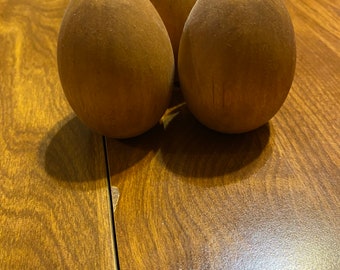 Wooden eggs